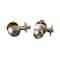 Design House Nickel Entry Door Knob and Sgl Cylndr Deadbolt W/ Unvrsl6-Way Latch 728683